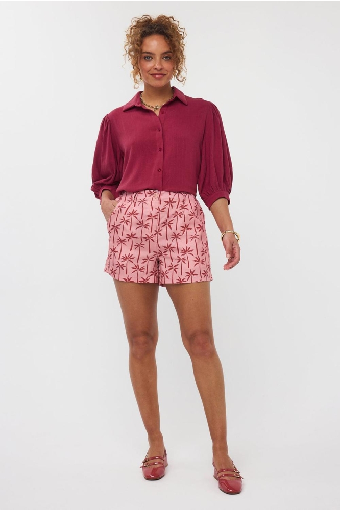 BLOUSE HEIDI HSS2553 108 WINE RED